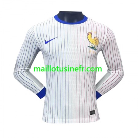 Maillot de Foot France Extérieur UEFA EURO 2024 Manches Longues Maillot de Foot France Extérieur UEFA EURO 2024 Manches Longues